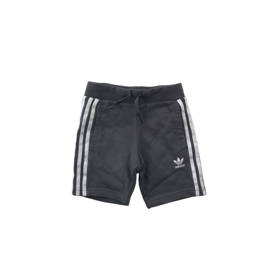 Adidas Grey 3 Stripes Sports Shorts Age 5