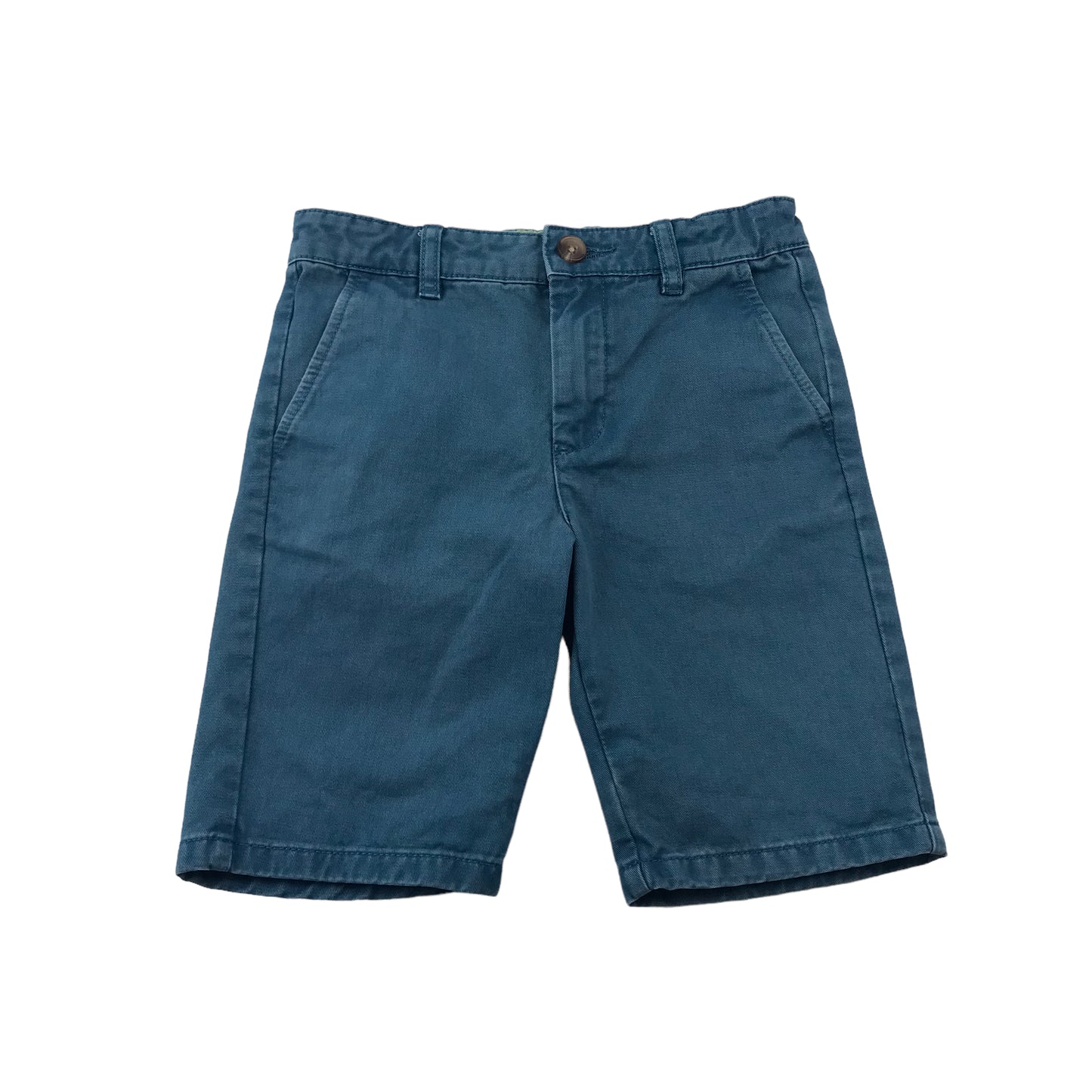 M&S Turquoise Blue Denim Style Shorts Age 6