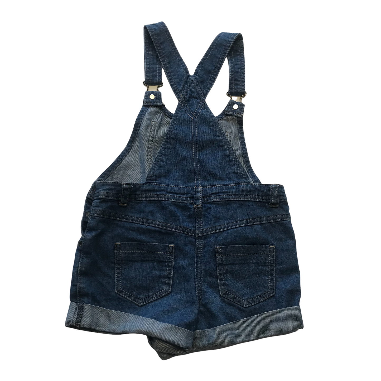 Blue Denim Shorts Dungaree Age 6