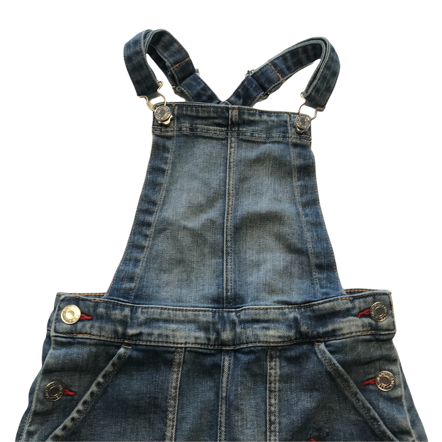 H&M Denim Ladybirds Dungaree Dress Age 9