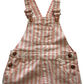 Primark White and Pink Stripy Shorts Dungaree Age 6