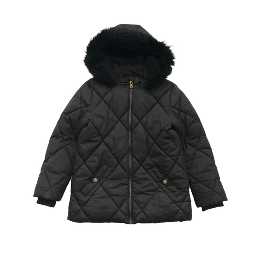 George Black Parka Jacket Age 7