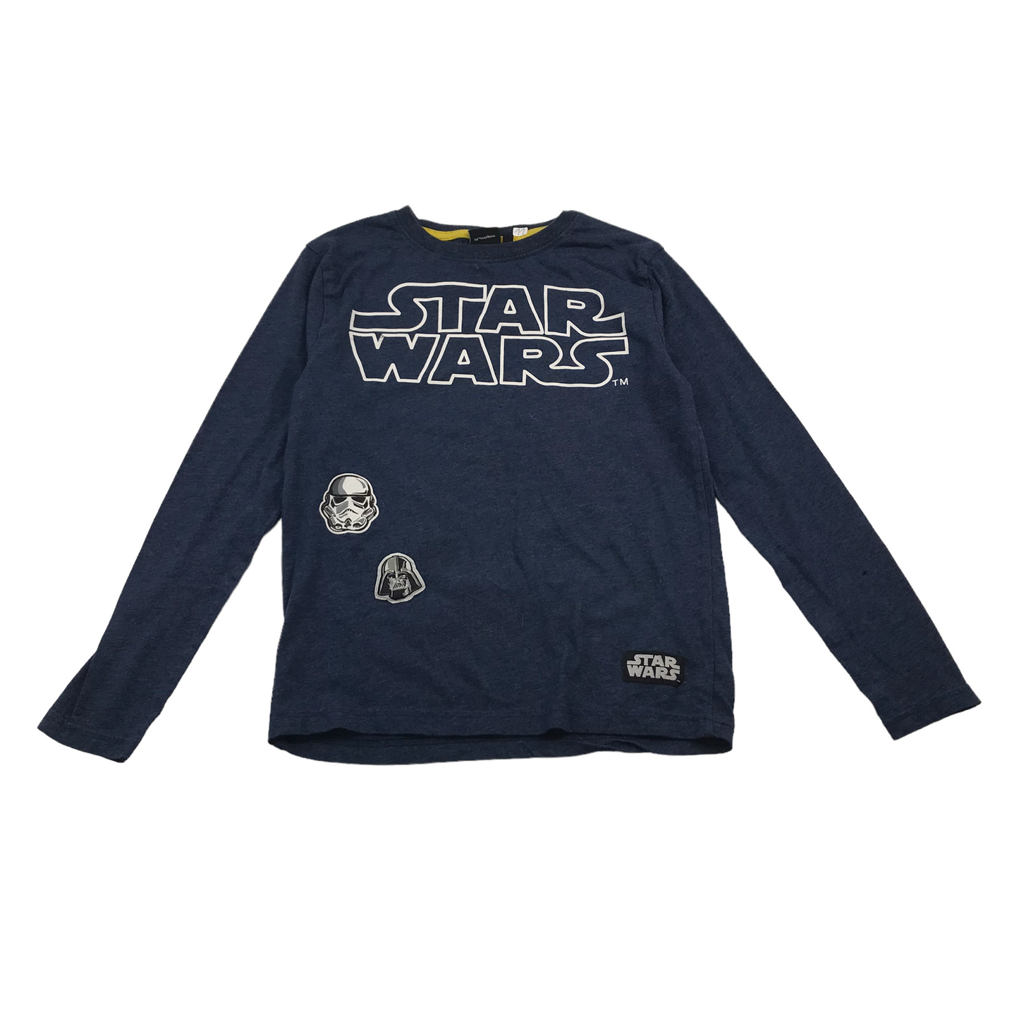 Primark Navy Blue Star Wars Long Sleeve T-shirt Age 11