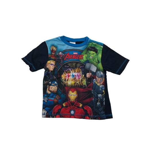 Blue Avengers Superheroes T-Shirt Age 5