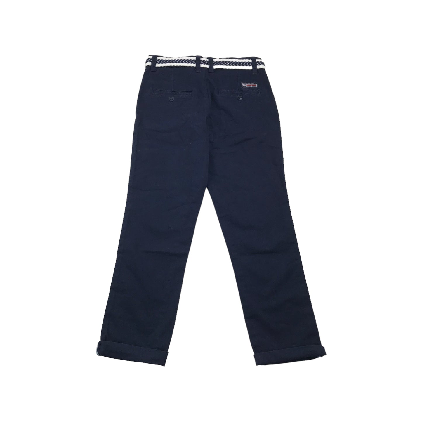 Jasper Conran Navy Blue Belted Chino Trousers Age 9