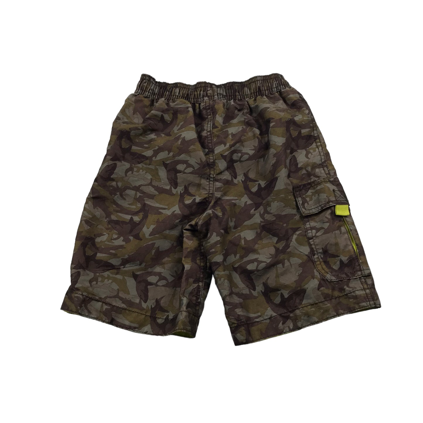 F&F Dark Green Camo Swim Trunks Age 5