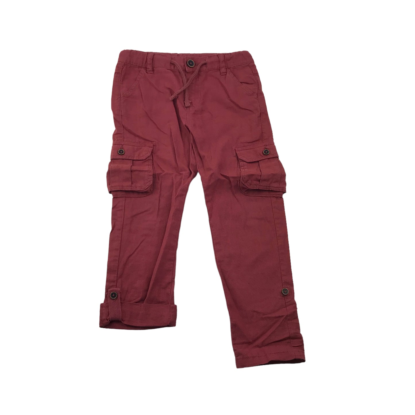 M&S Burgundy Hue Cargo Trousers