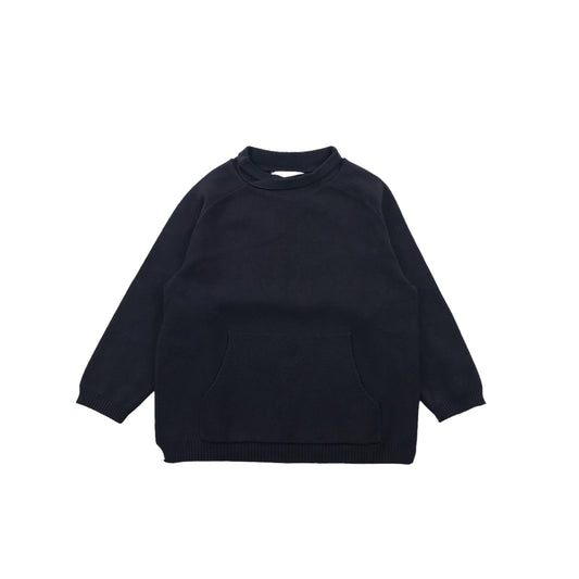 Zara Dark Grey Front Pocket Jumper Age 6