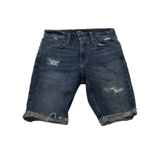 Hollister Blue Worn Effect Denim Shorts Age 13