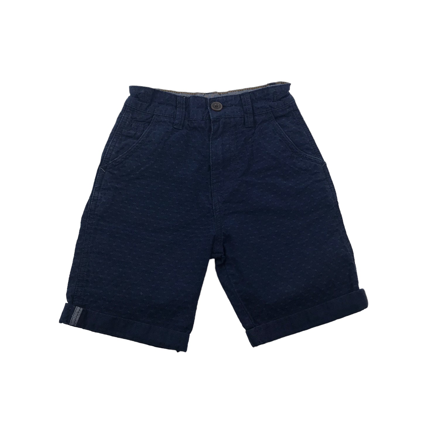 George Navy Blue Stitch Pattern Chino Shorts Age 5