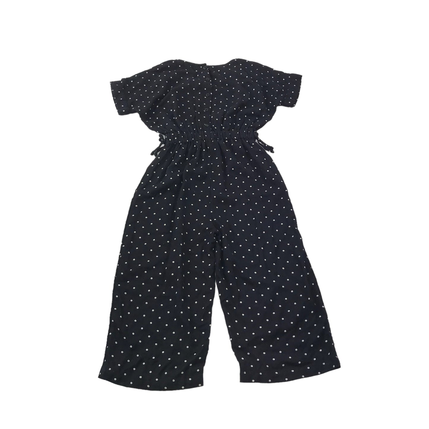 George Black Polka Dot Short Sleeve Jumpsuit Age 9