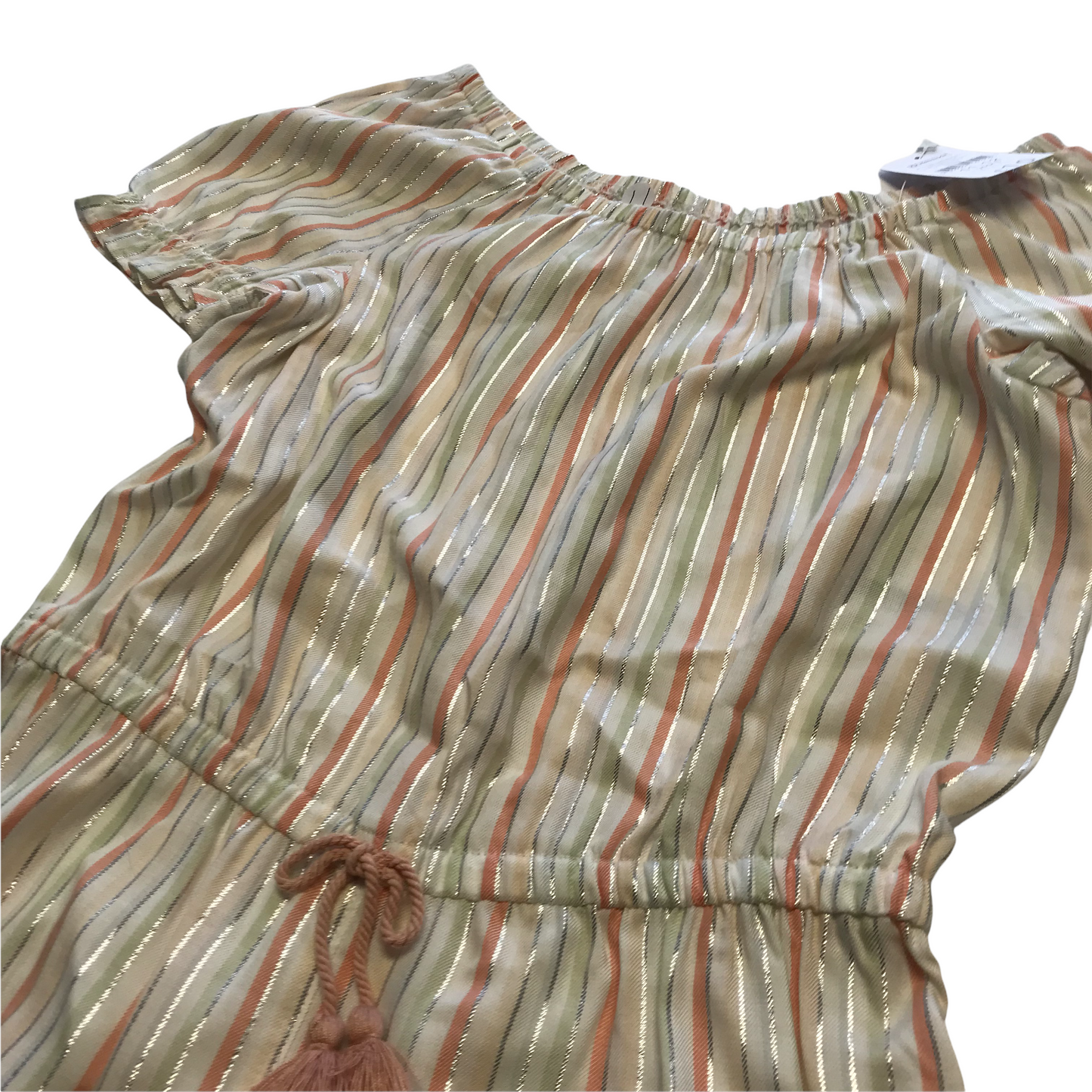 Nutmeg Light Colourful Stripy Jumpsuit Age 11