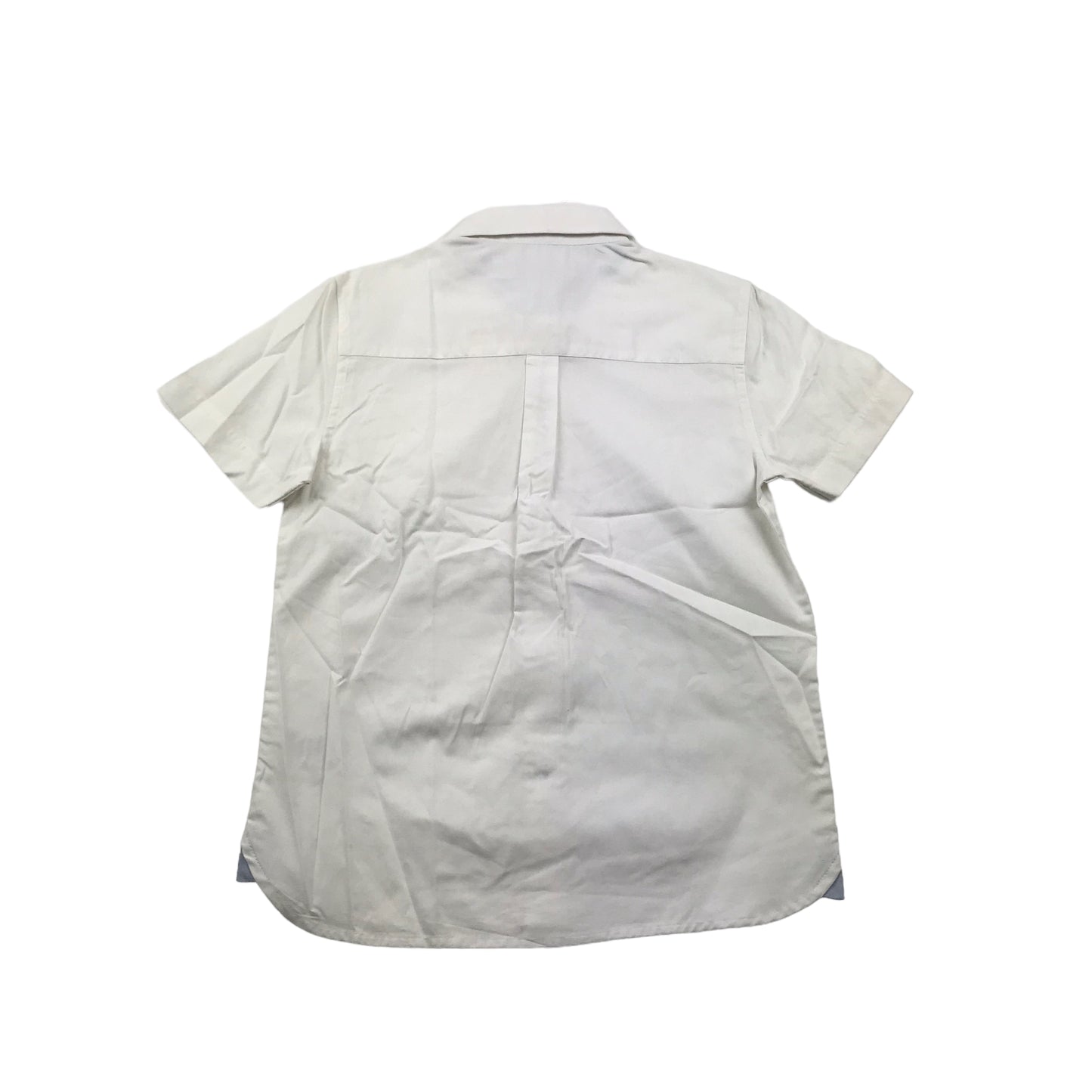 John Lewis White Short Sleeve Shirt Age 8