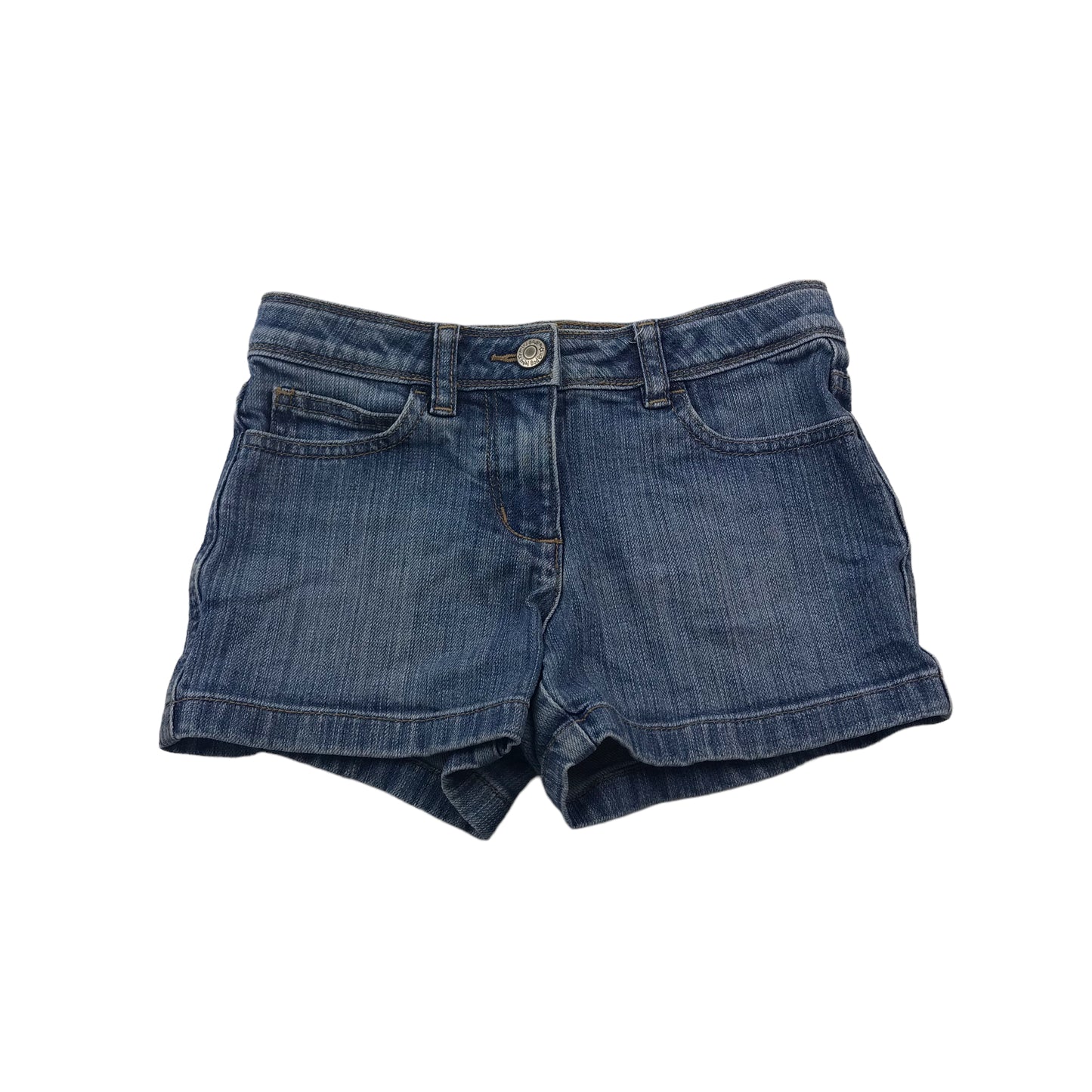 Boden Blue Denim Love Heart Pocket Mini Shorts Age 8