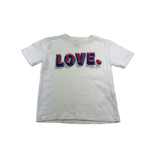 Comic Relief White LOVE T-shirt Age 5