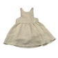 Matalan White and Golden Pinafore Dress Age 4