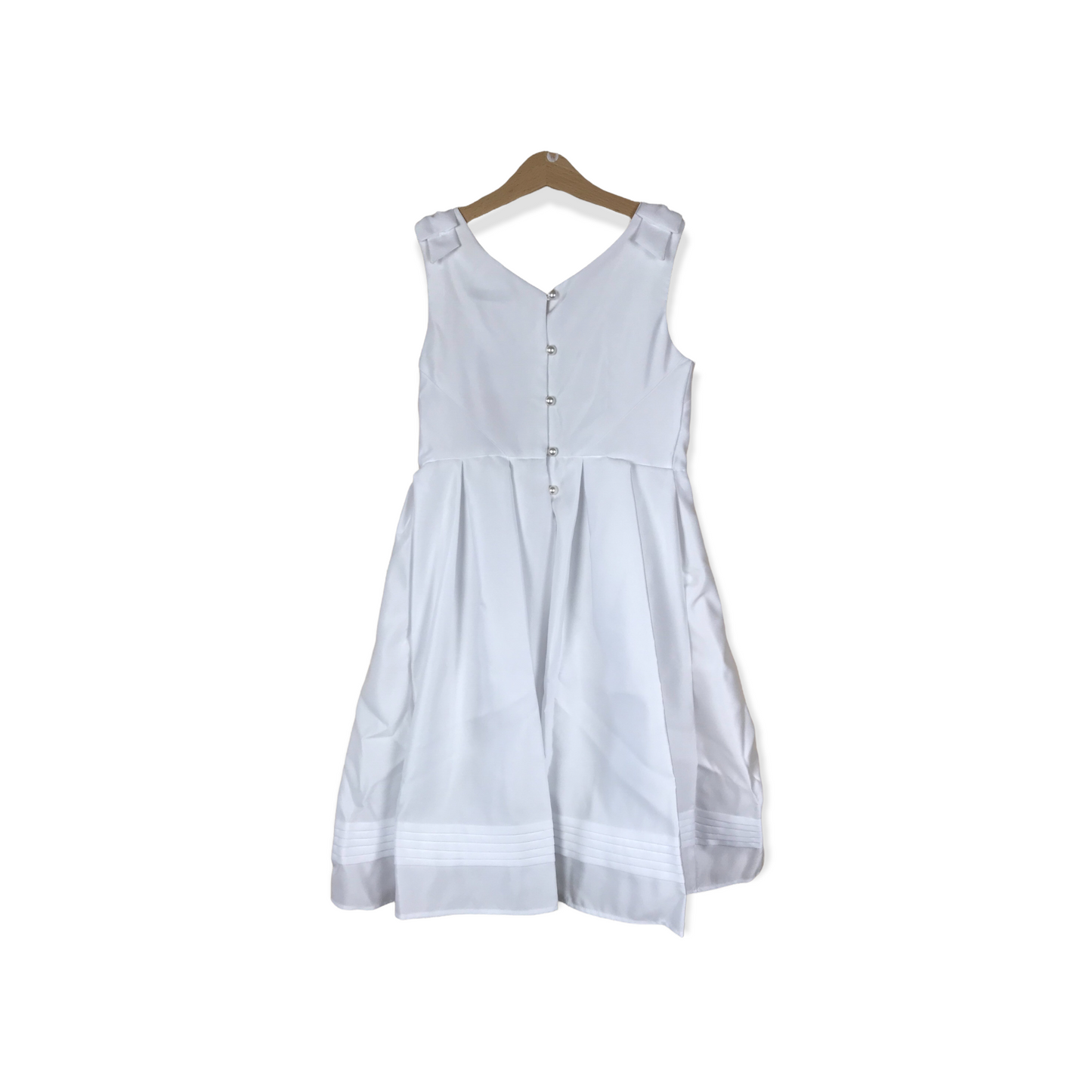 M&S White Midi Formal Dress Age 9