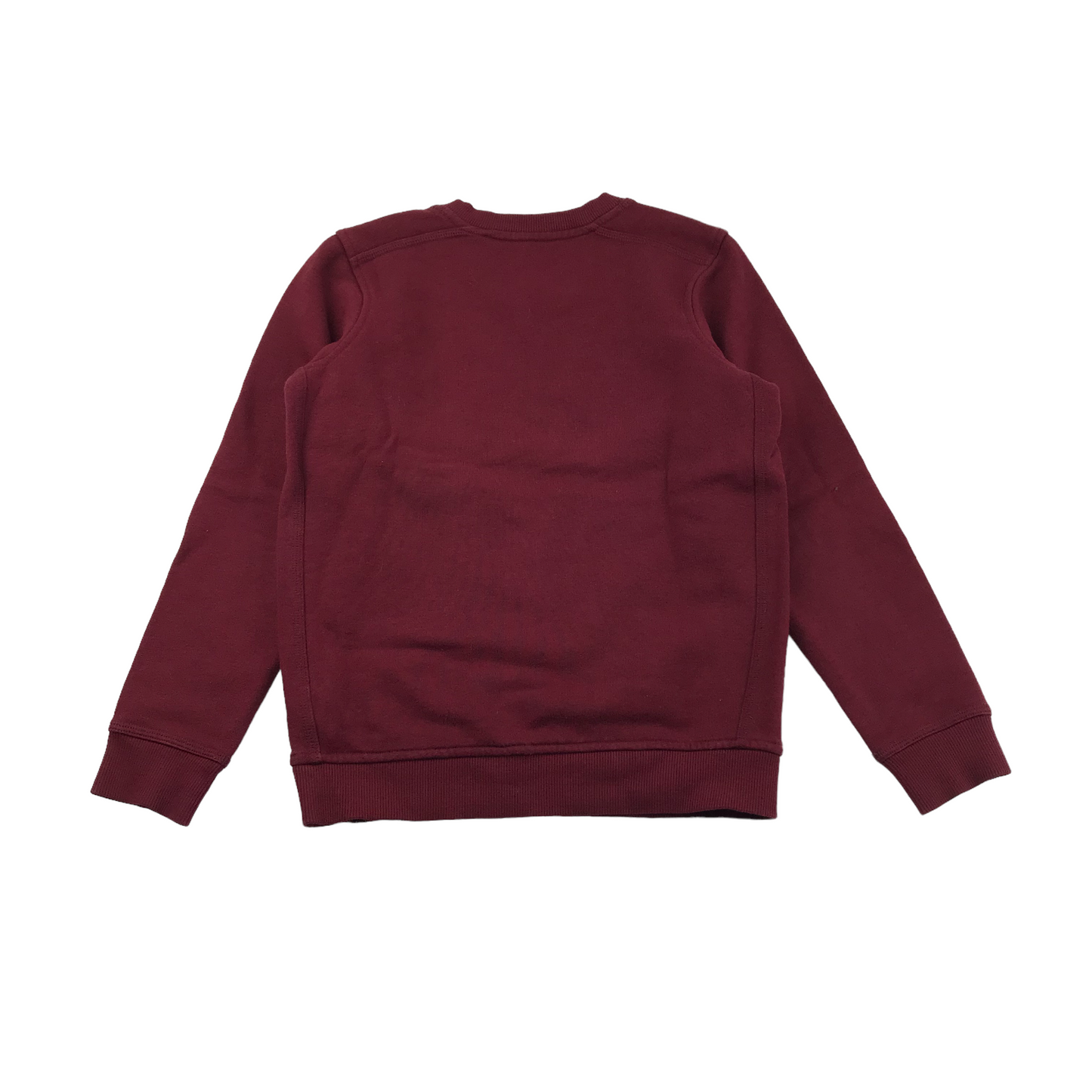 M&S Burgundy V-neck Sweatshirt Age 7