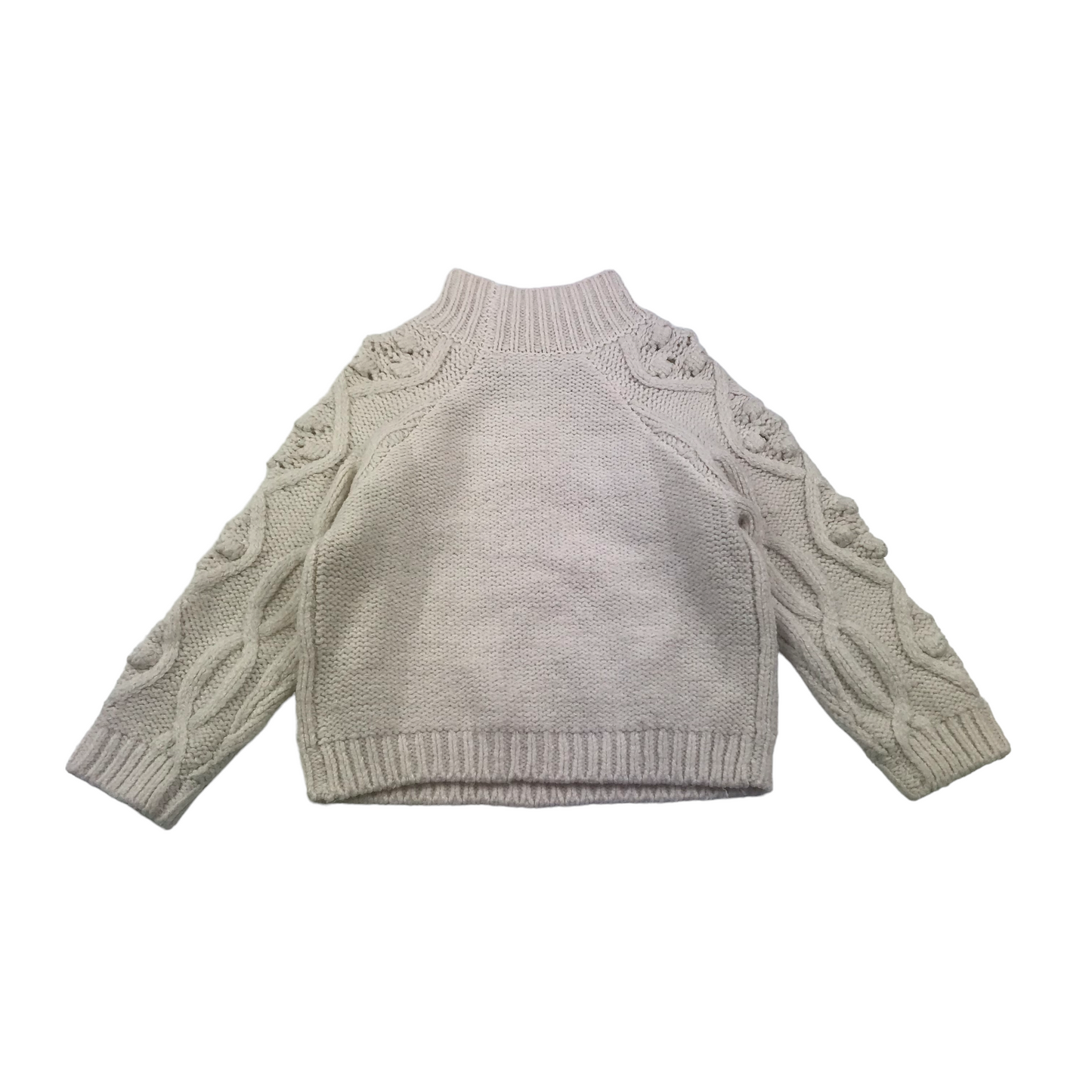 Primark White High Collar Knitted Jumper Age 4