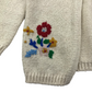Nutmeg White Floral Embroidery Cardigan Age 4