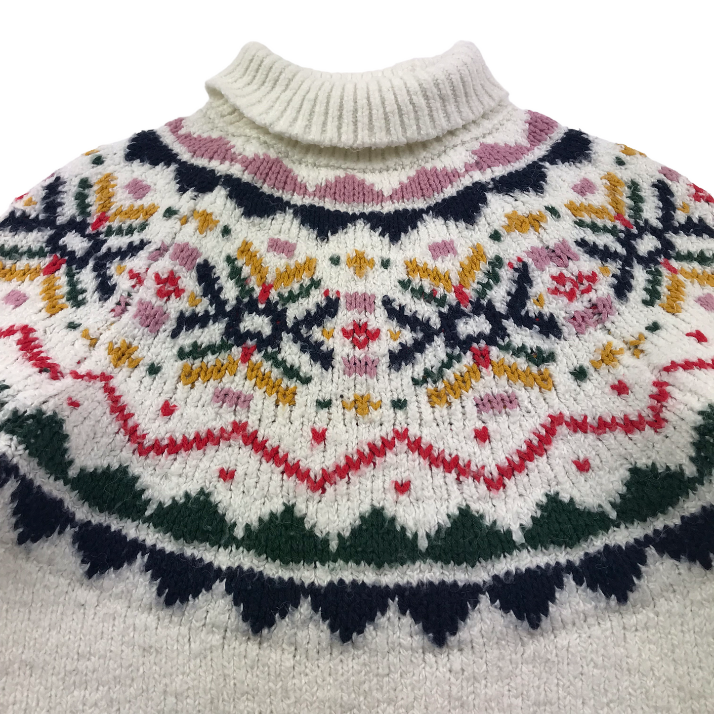 M&S White Pattern Jumper Age 6