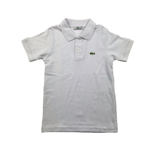 White Crocodile Logo Slim Fit Polo Shirt Age 6-7