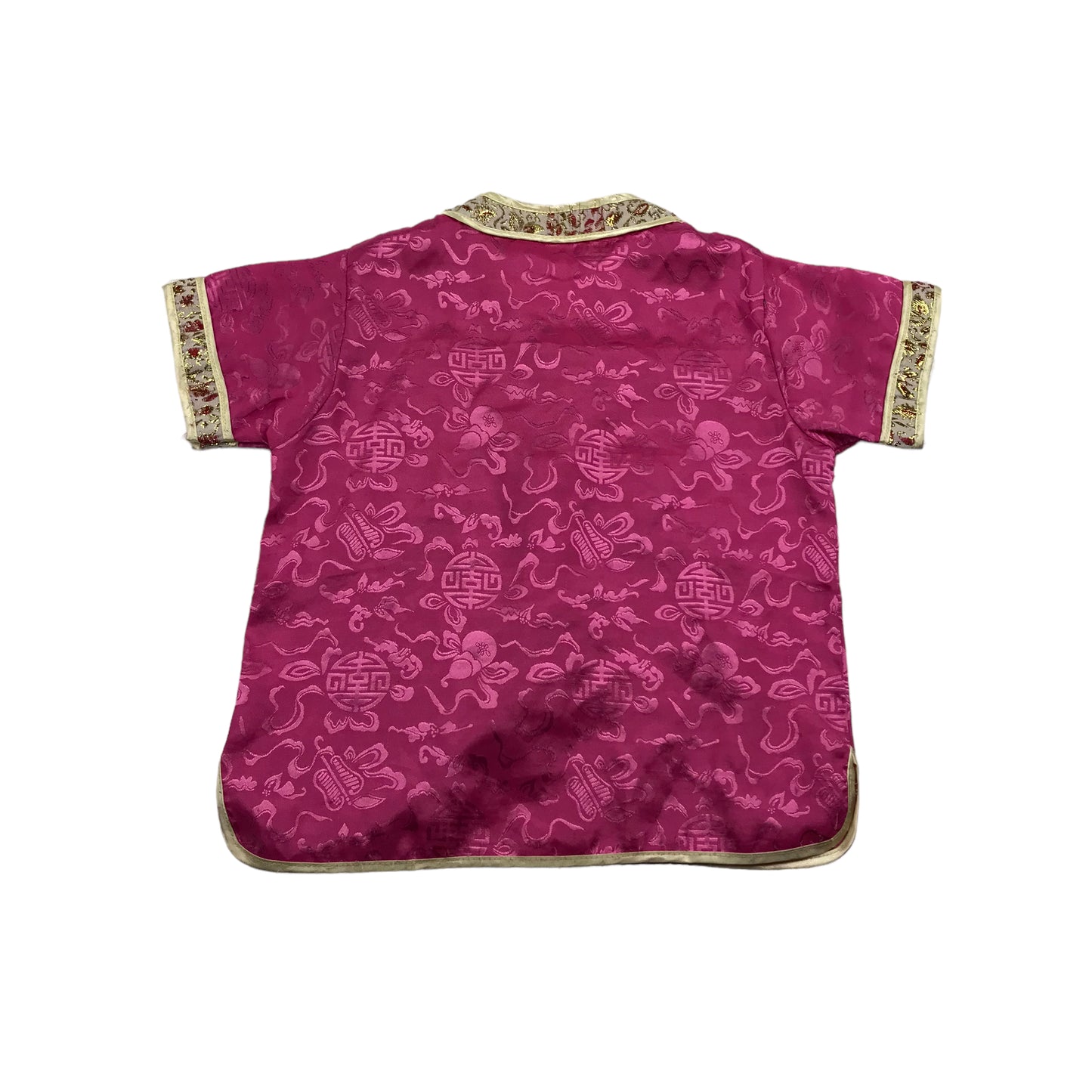 Kuailebaobei Pink Silk-like Blouse and Trousers Age 5