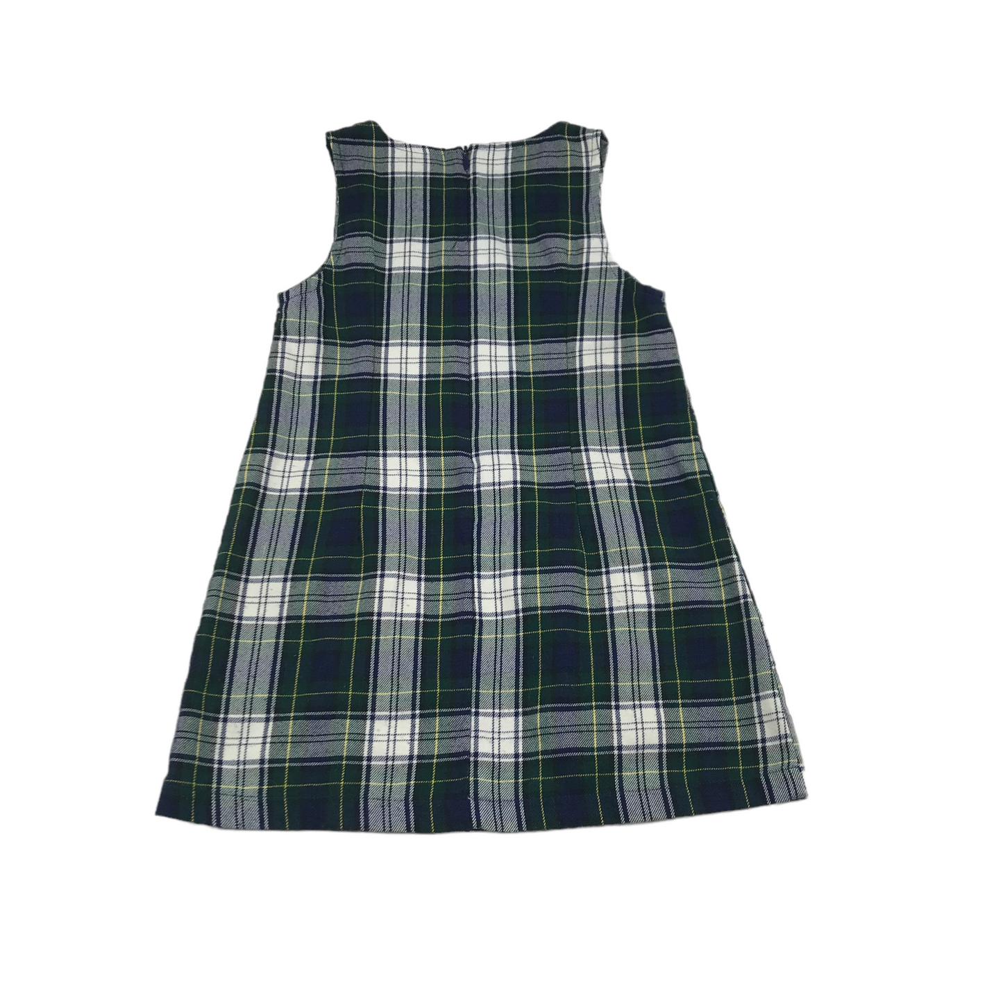 The Children's Place Green Tartan Pinafore Dress Age 6