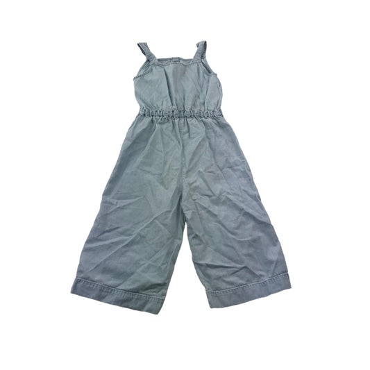 Next Denim-Style Cotton Jumpsuit Age 5