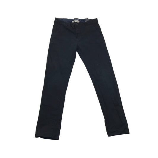 H&M Dark Navy Chino Style Trousers Age 11-12