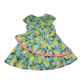 Monsoon Mint Colour Lemon Pattern Dress Age 6