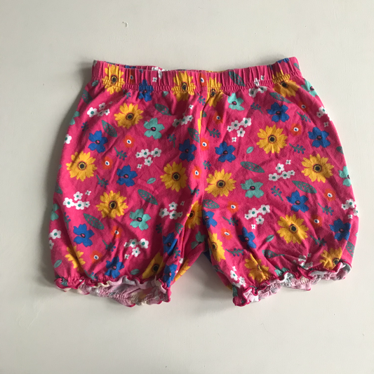 Shorts - Pink Floral - Age 7