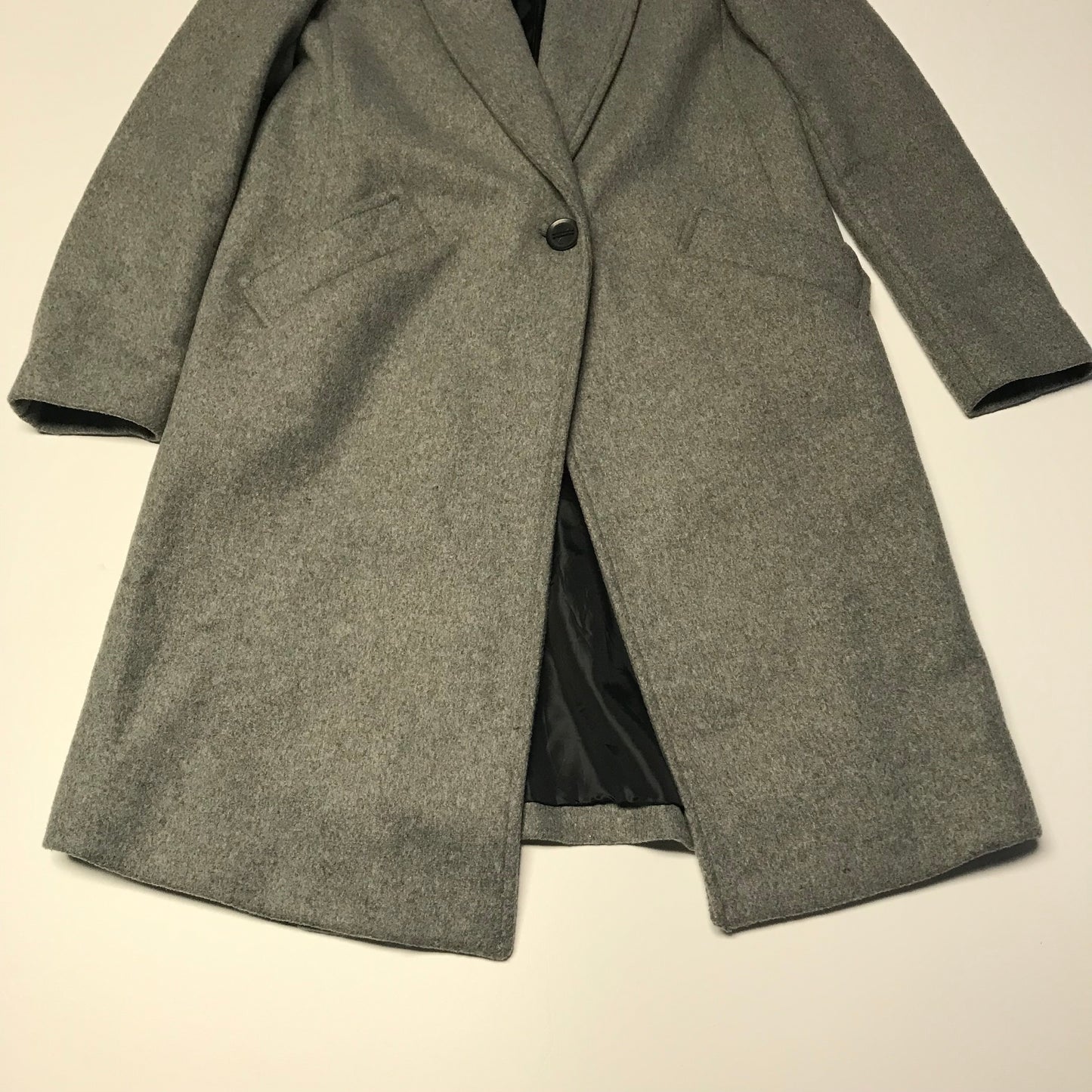 Zara Grey Wool Mix Coat Women's Size XS