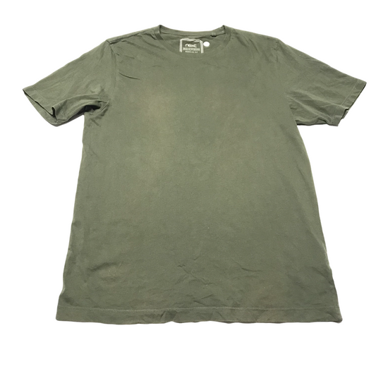 Next Khaki Green Plain T-shirt Men's Size M