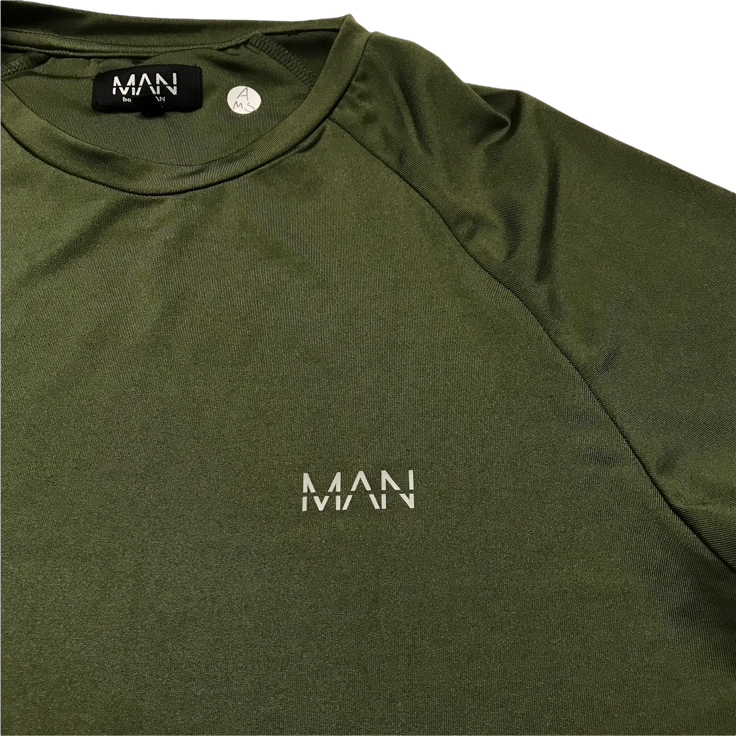 Boohoo Man Khaki Green T-shirt Men's Size S