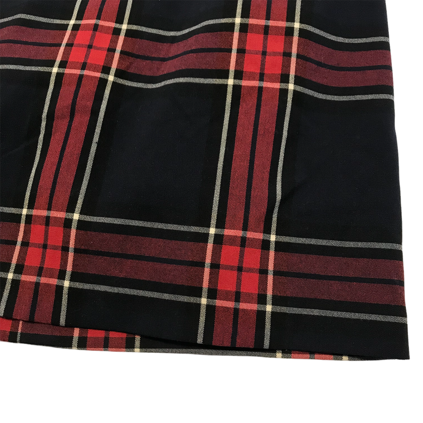 New Look Red Checked Skirt Woman Size 6