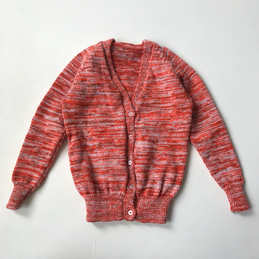 Cardigan - Orange Knit - Age 5