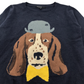 M&S Navy Blue Dog with a Bowler Hat Jumper Age 5