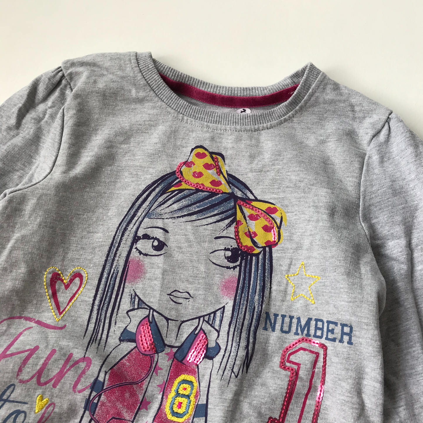Sweatshirt - 'Fun to Be With no. 1' - Age 7