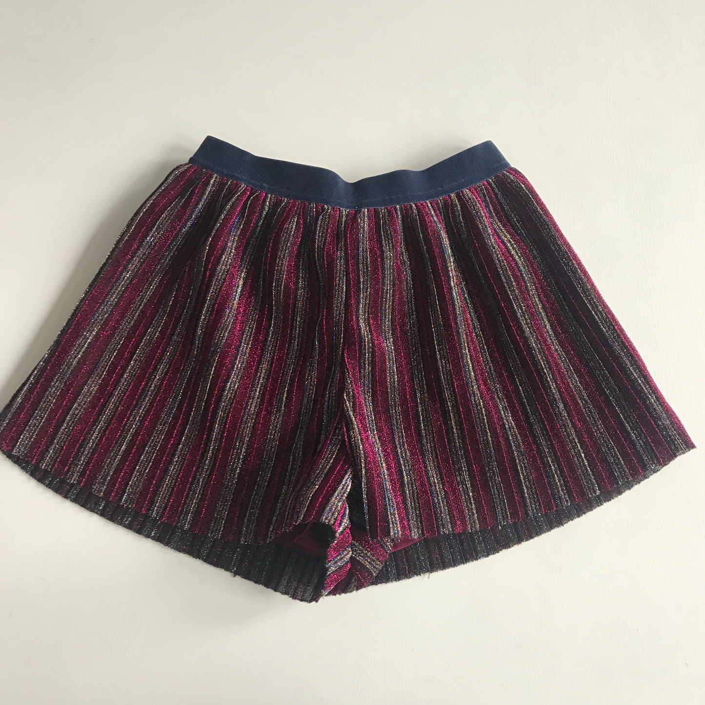 Shorts - Sparkly Dark Red - Age 8