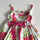 Dress - Red Flowers - Age 7
