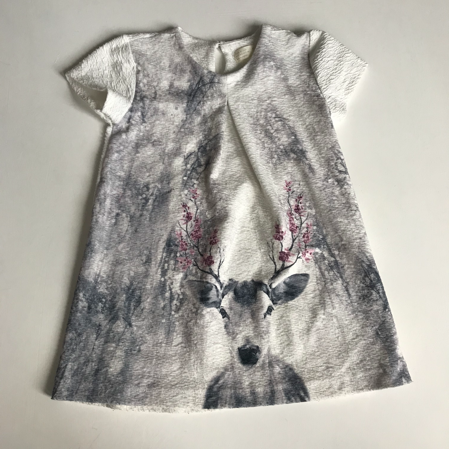 Dress - White Deer - Age 5