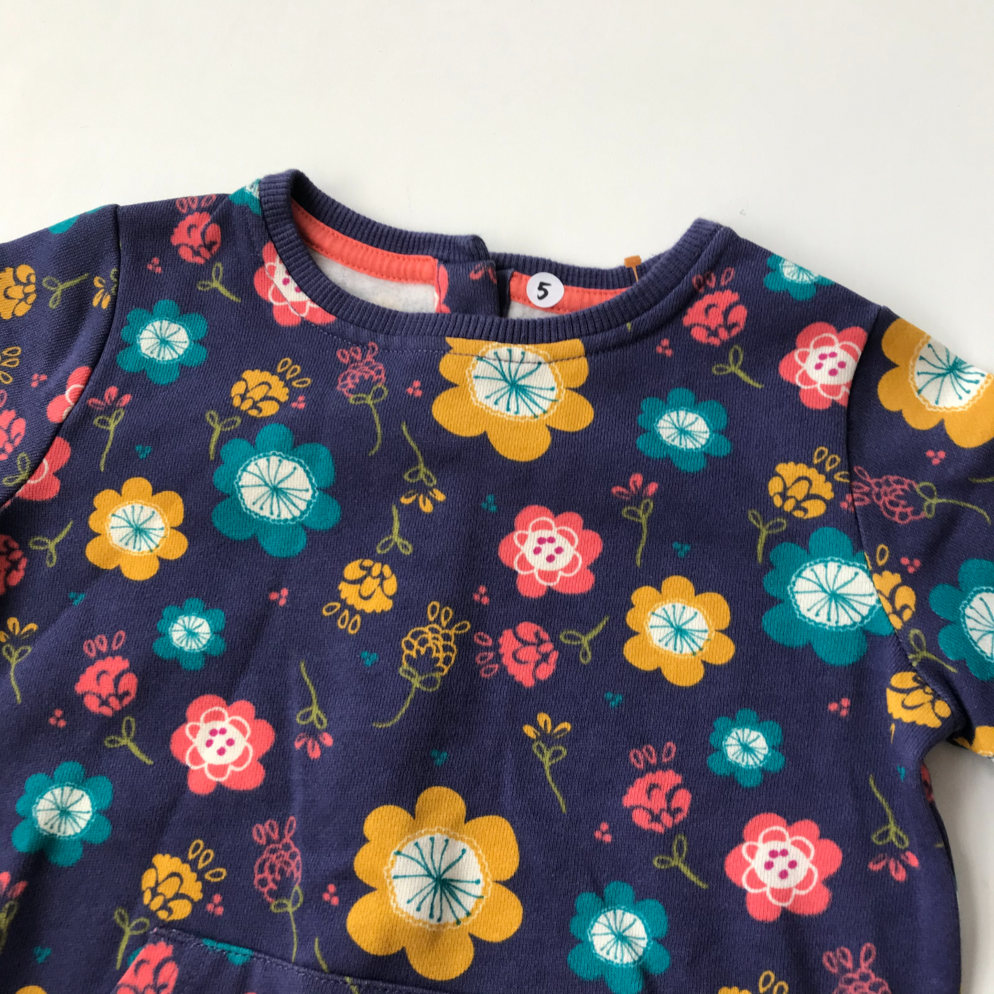 Sweatshirt - Floral with Short Sleeves - Age 5