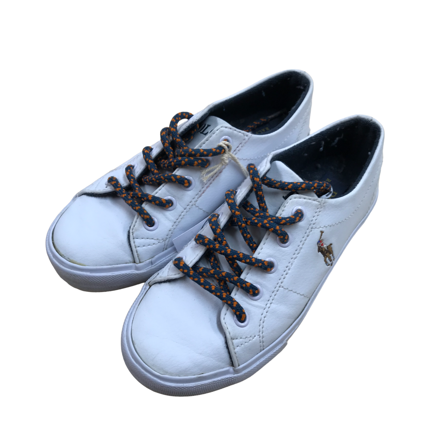 Ralph Lauren White Trainers Shoe Size 12.5 (jr)