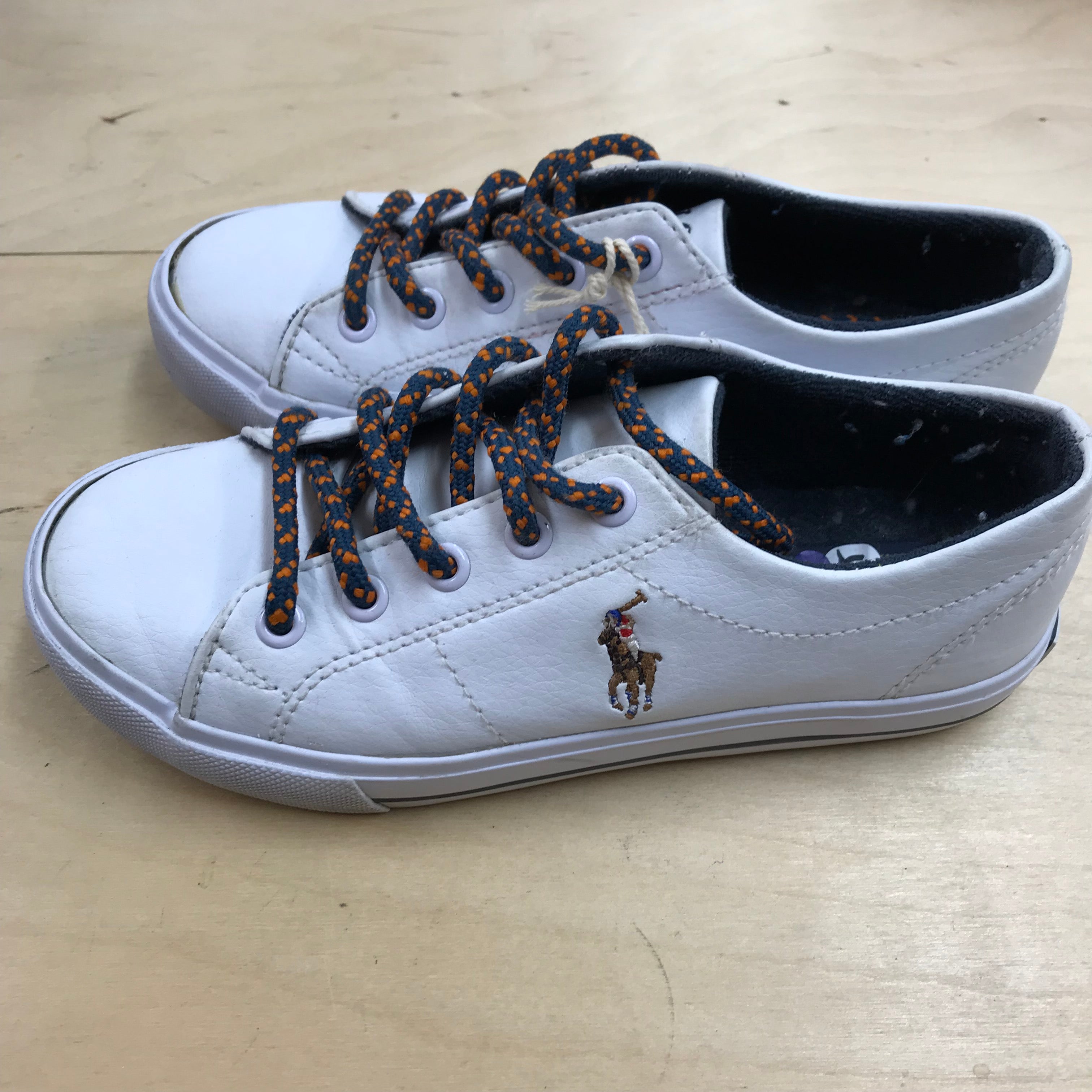 Ralph Lauren White Trainers Shoe Size 12.5 jr ApparelXchange CIC