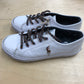 Ralph Lauren White Trainers Shoe Size 12.5 (jr)