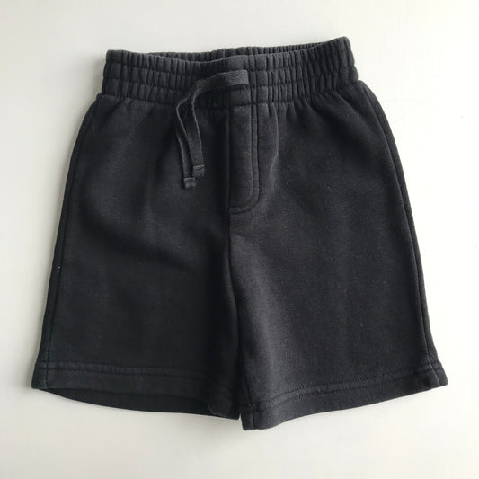 Black Plain Jersey School Gym Shorts