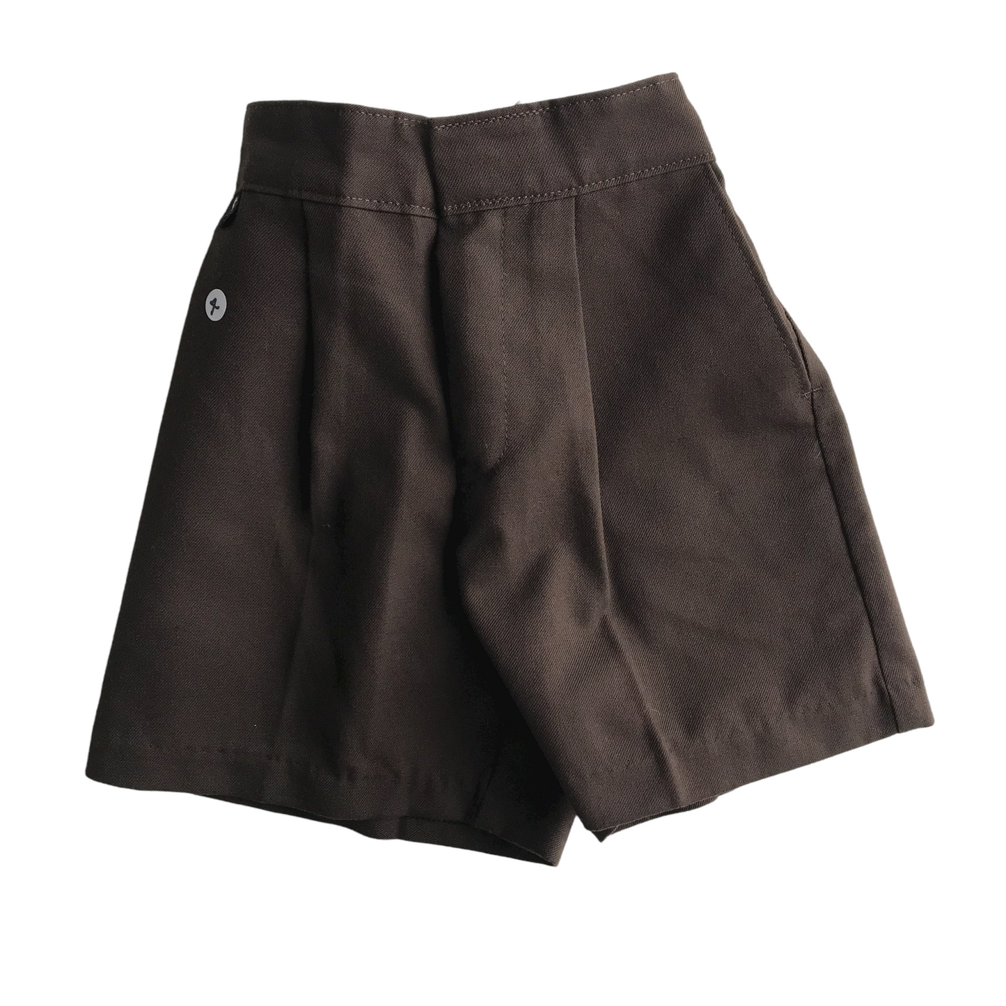 Brown School Shorts with Elasticated Waist