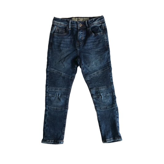 Primark Dark Blue Texture Detailed Skinny Jeans Age 6