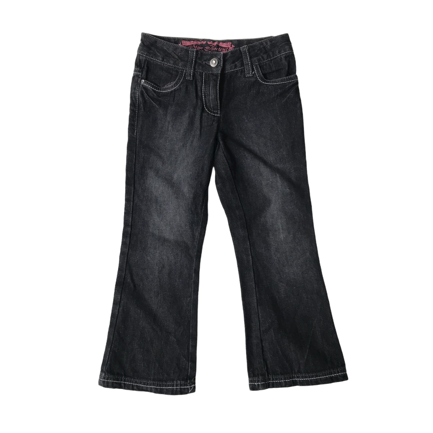 George Washed-out Black Jeans with Slight Flare Age 4